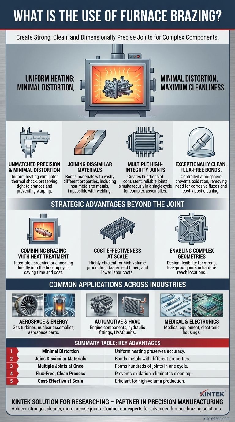 ما هو استخدام اللحام بالنحاس في الفرن؟ ربط المعادن المختلفة بدقة وقوة دليل مرئي