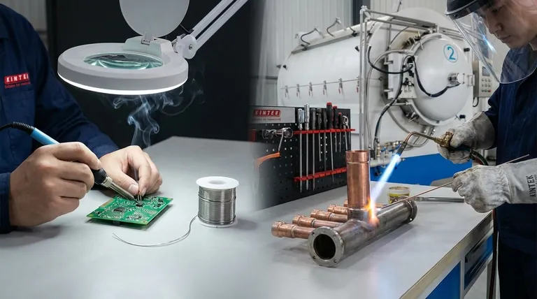 Какова основная разница между пайкой и твердой пайкой (бразингом)? Выберите правильный метод соединения металлов