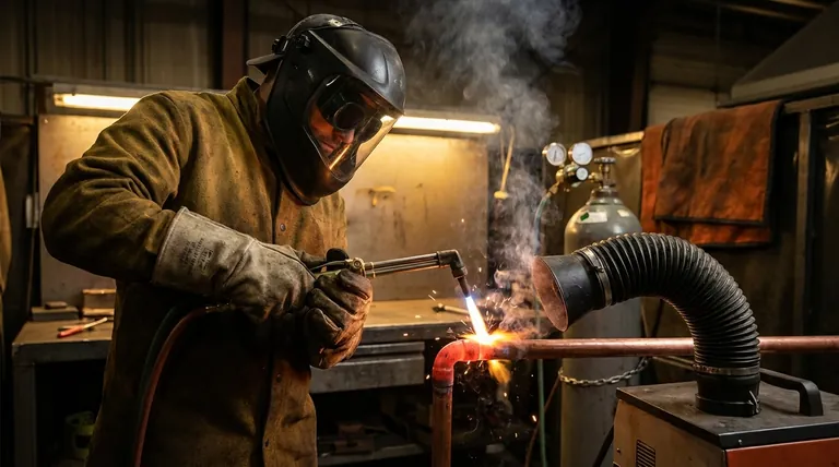 Was sind die Gefahren beim Hartlöten von Kupferrohren? Risiken durch Feuer, Dämpfe und Verbrennungen mindern