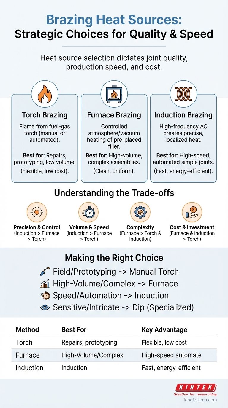 What is the source of heat for brazing? Choose the Right Method for Strong, Reliable Joints Visual Guide