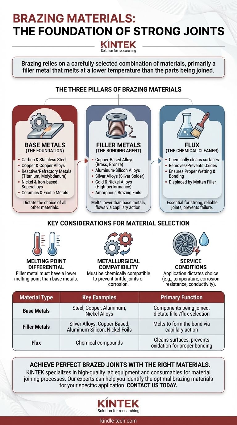 ¿Qué materiales se utilizan para la soldadura fuerte (brazing)? Una guía sobre metales base, aleaciones de aporte y fundente Guía Visual