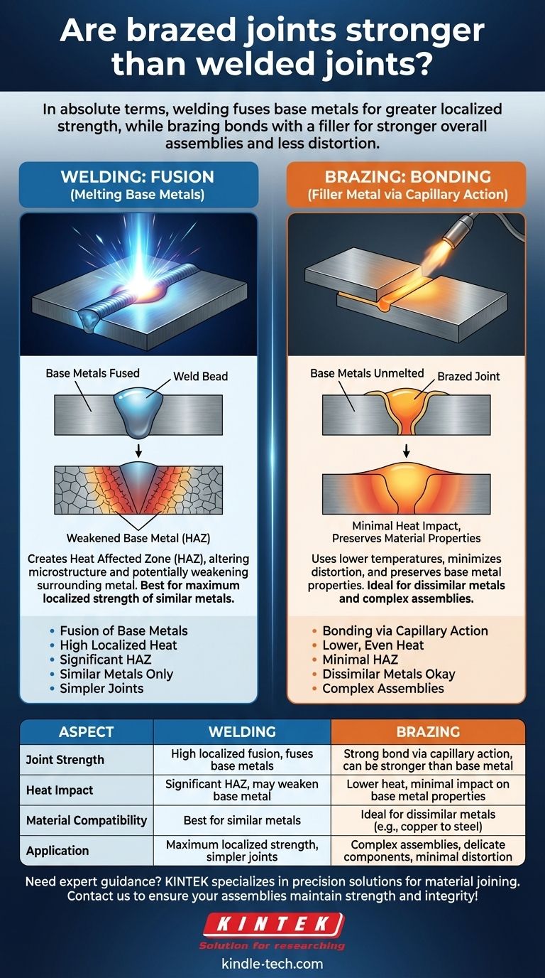 Les joints brasés sont-ils plus solides que les joints soudés ? Choisir la bonne méthode d'assemblage pour votre montage Guide Visuel
