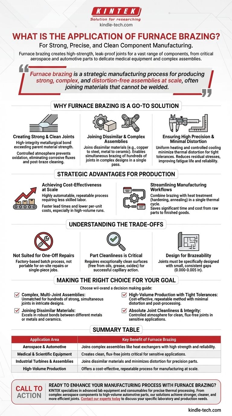 炉中ろう付けの用途は何ですか？ 強固で複雑かつクリーンなアセンブリを実現する ビジュアルガイド