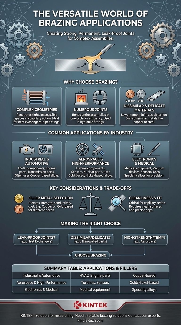 In quali applicazioni viene utilizzata la brasatura? Giunzione di metalli per aerospaziale, automotive e dispositivi medici Guida Visiva