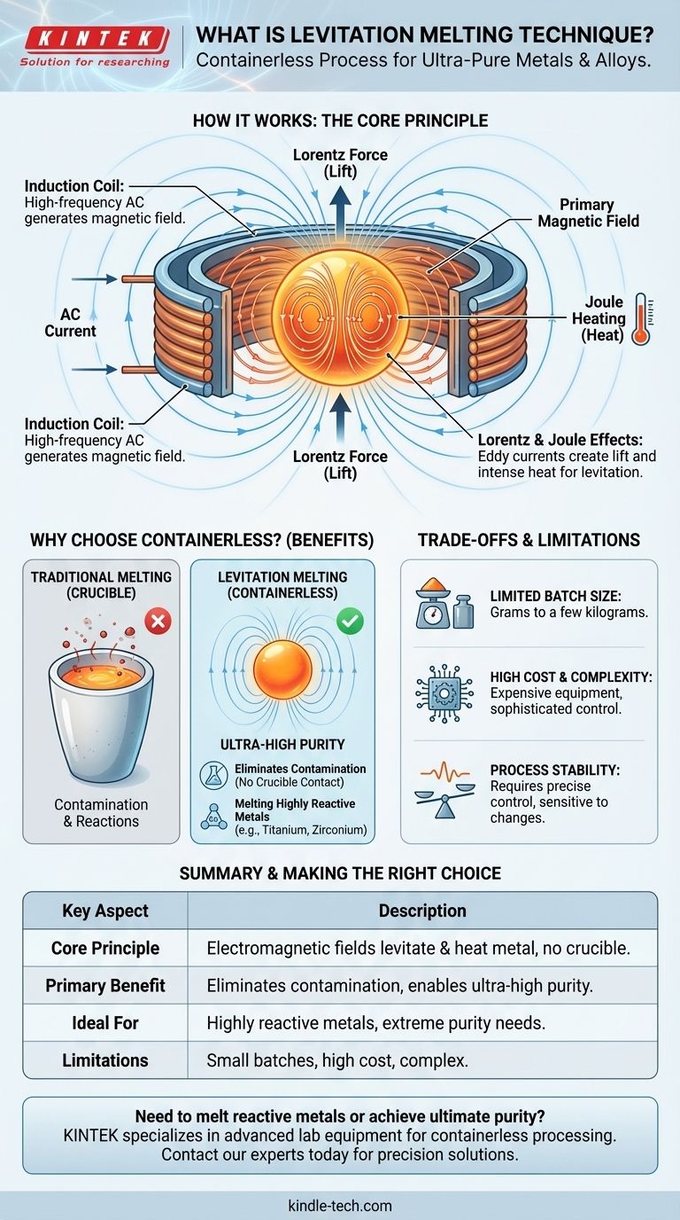 부유 용해 기술이란 무엇인가요? 오염 없이 초고순도 금속 용해를 달성하는 방법 시각적 가이드