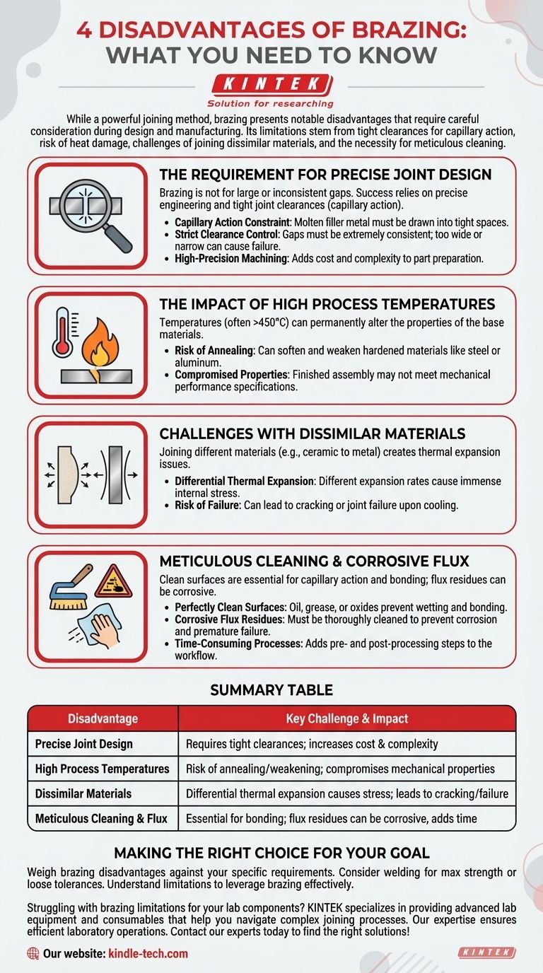 ما هي 4 عيوب للحام بالنحاس (Brazing)؟ فهم القيود الحرجة لطريقة الربط هذه دليل مرئي