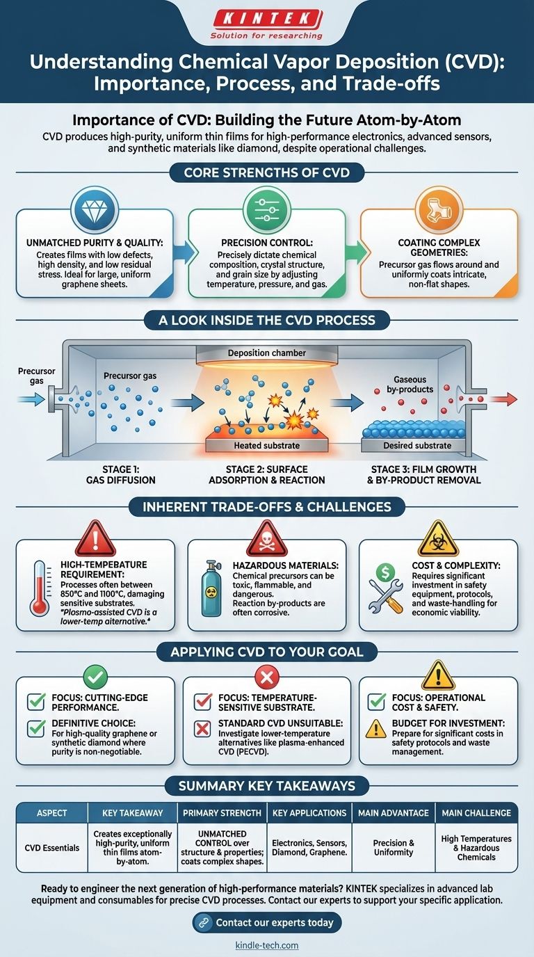 Was ist die Bedeutung der chemischen Gasphasenabscheidung? Erschließen Sie hochreine, hochleistungsfähige Materialien Visuelle Anleitung