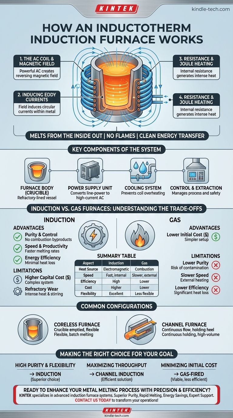 How does an inductotherm induction furnace work? Discover the Power of Clean, Efficient Metal Melting Visual Guide