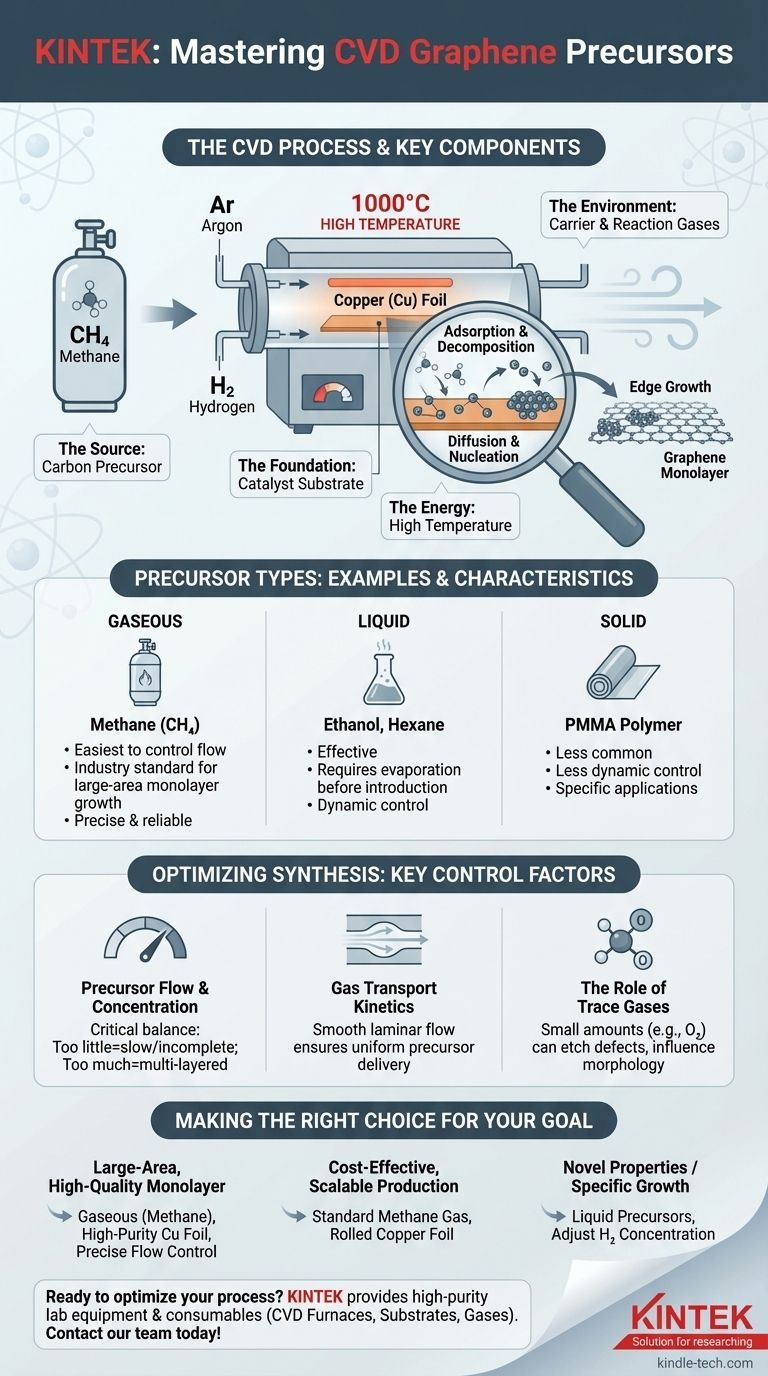 What are the precursors for CVD graphene? A Guide to Choosing the Right Carbon Source Visual Guide