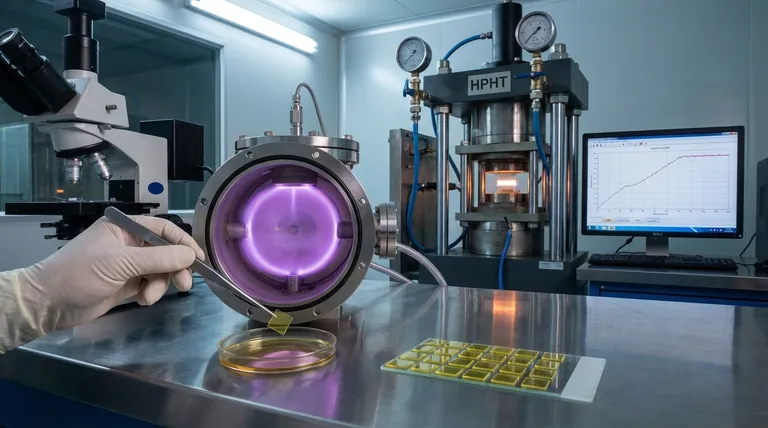 Qual é o processo dos diamantes criados em laboratório? Um Guia Claro para os Métodos HPHT e CVD