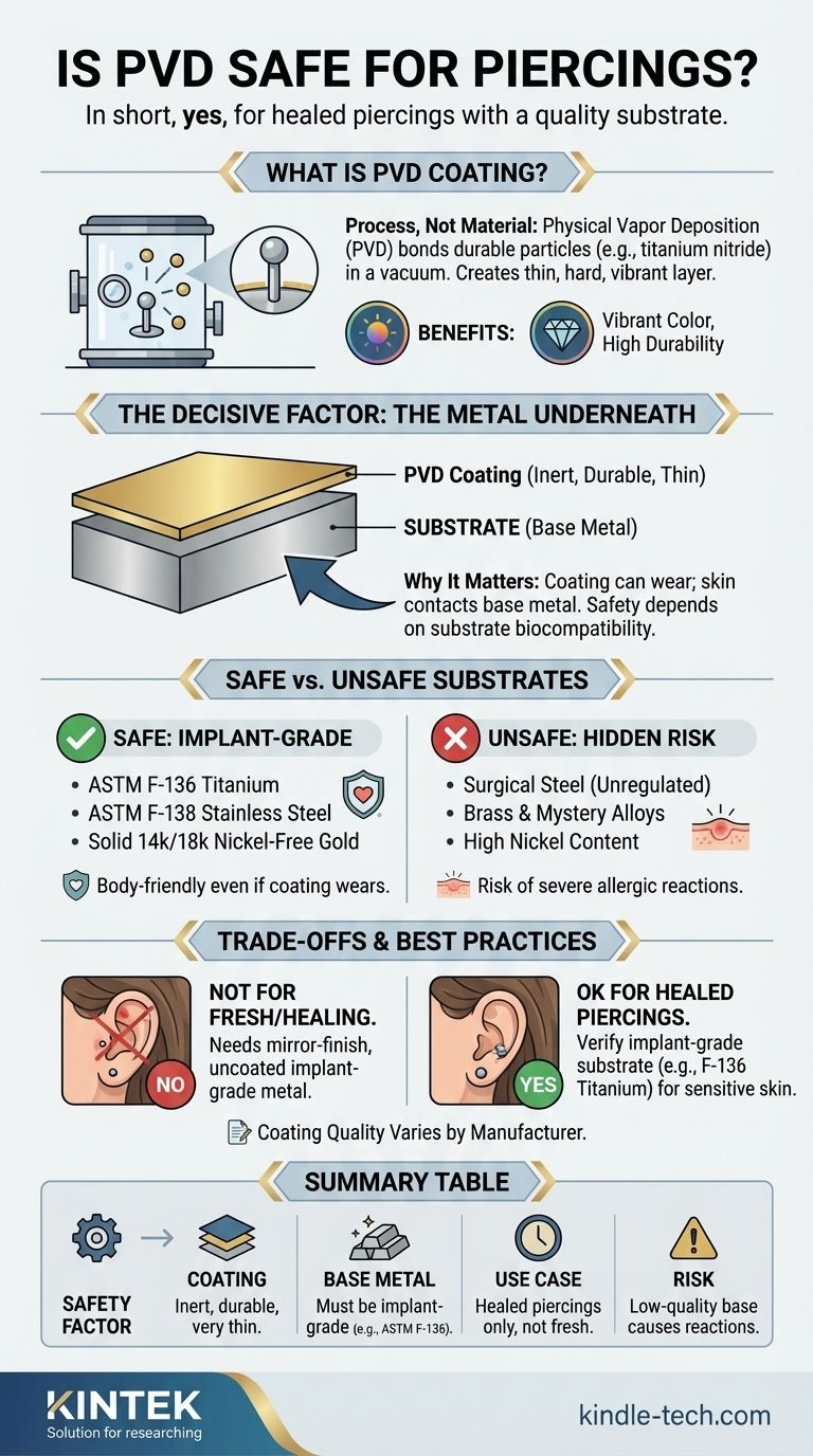 Безопасно ли PVD-покрытие для пирсинга? Правда о безопасности украшений с покрытием Визуальное руководство