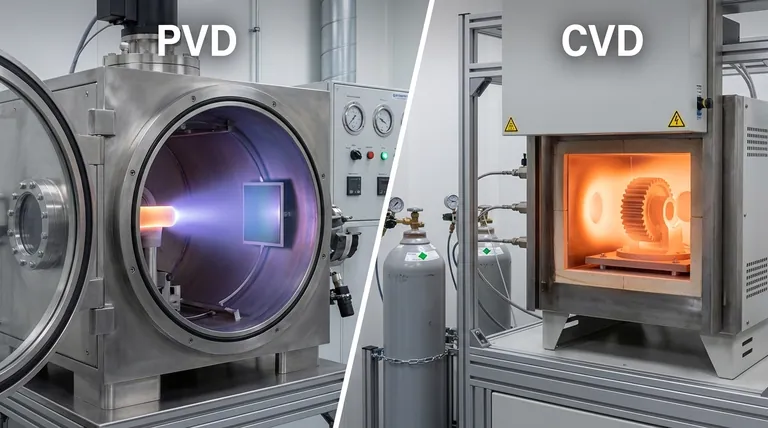 물리 기상 증착과 화학 기상 증착의 차이점은 무엇입니까? 올바른 박막 코팅 공정 선택하기