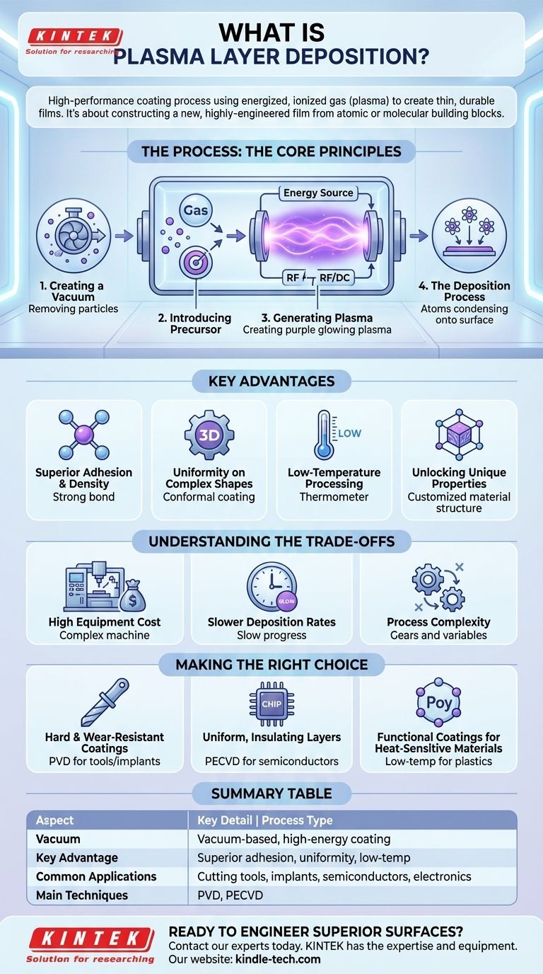 ما هي عملية ترسيب طبقة البلازما؟ دليل لتقنية الطلاء عالية الأداء دليل مرئي