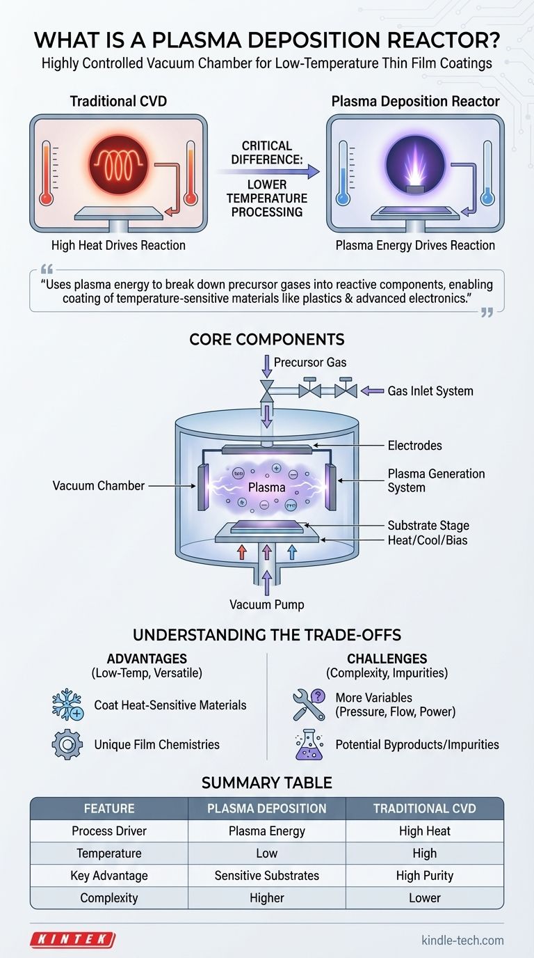 Что такое реактор плазменного осаждения? Руководство по низкотемпературному нанесению тонких пленок Визуальное руководство