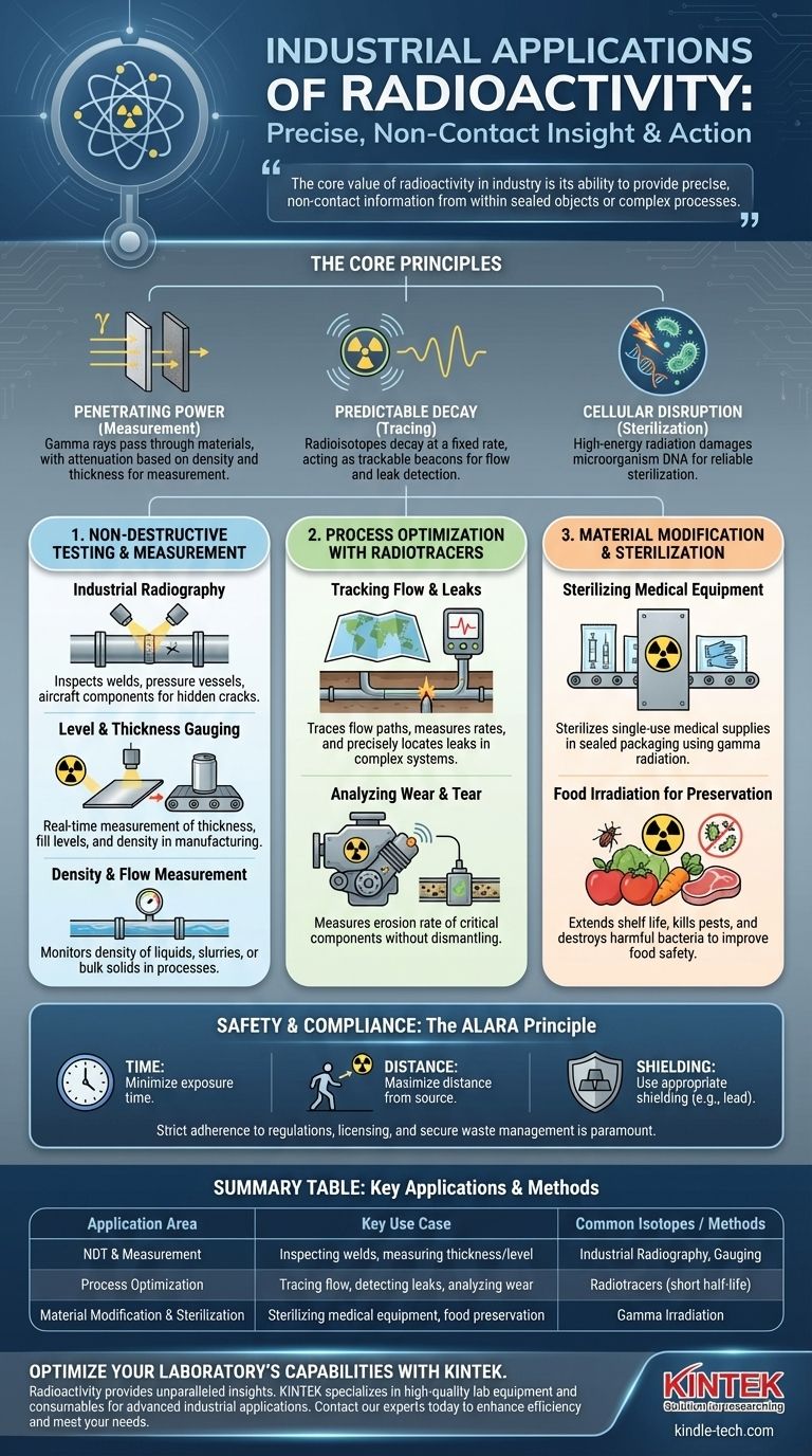 What are the applications of radioactivity in industry? Enhancing Quality, Safety, and Efficiency Visual Guide