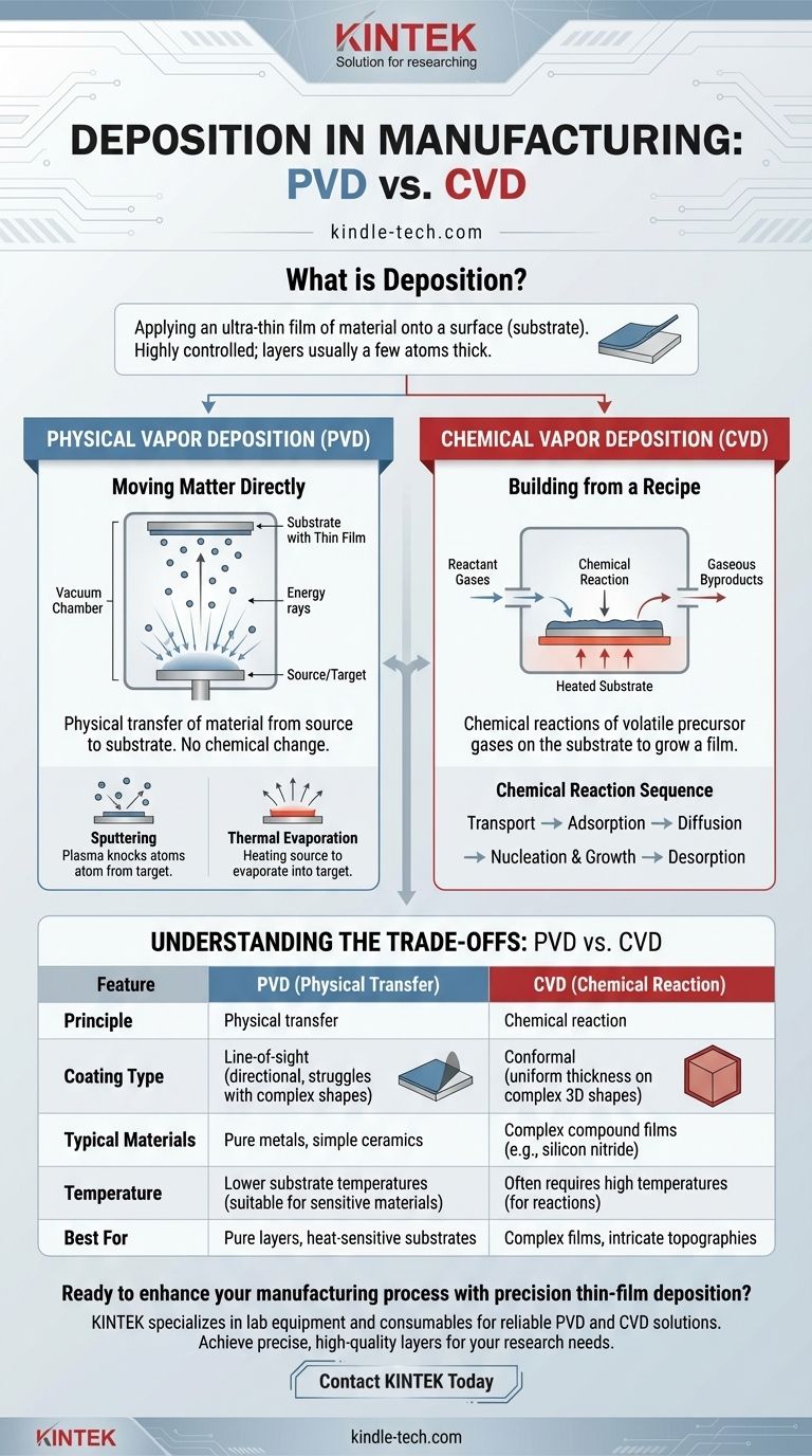 ما هي عملية الترسيب في التصنيع؟ إتقان تقنيات الأغشية الرقيقة للمنتجات الفائقة دليل مرئي