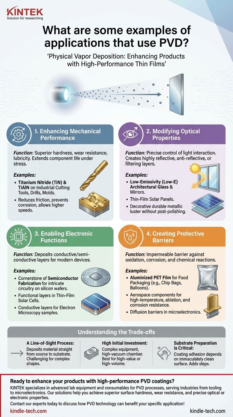 Was sind einige Anwendungsbeispiele für PVD? Von Werkzeugen bis Technologie – entdecken Sie die Vielseitigkeit von PVD Visuelle Anleitung