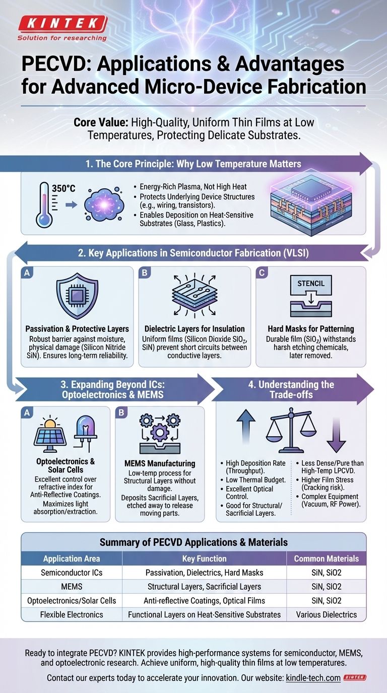 PECVD의 응용 분야는 무엇인가요? 반도체, MEMS 및 태양 전지에 필수적입니다. 시각적 가이드