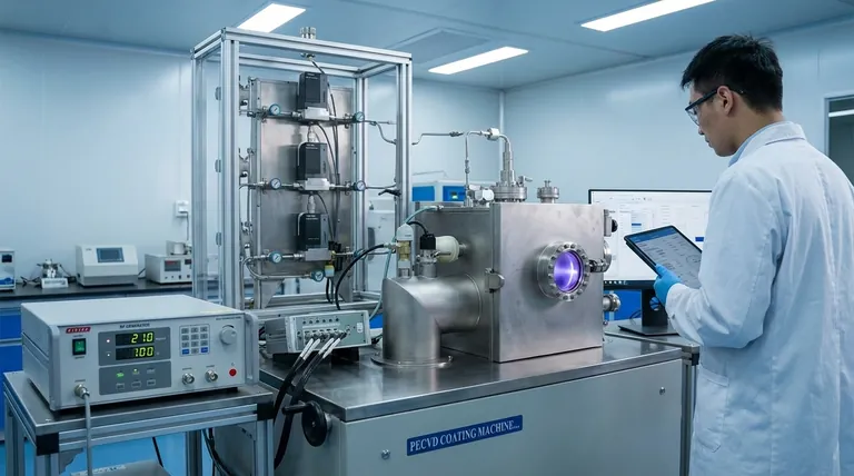 Por que o PECVD comumente usa entrada de energia RF? Para Deposição Precisa de Filmes Finos em Baixa Temperatura