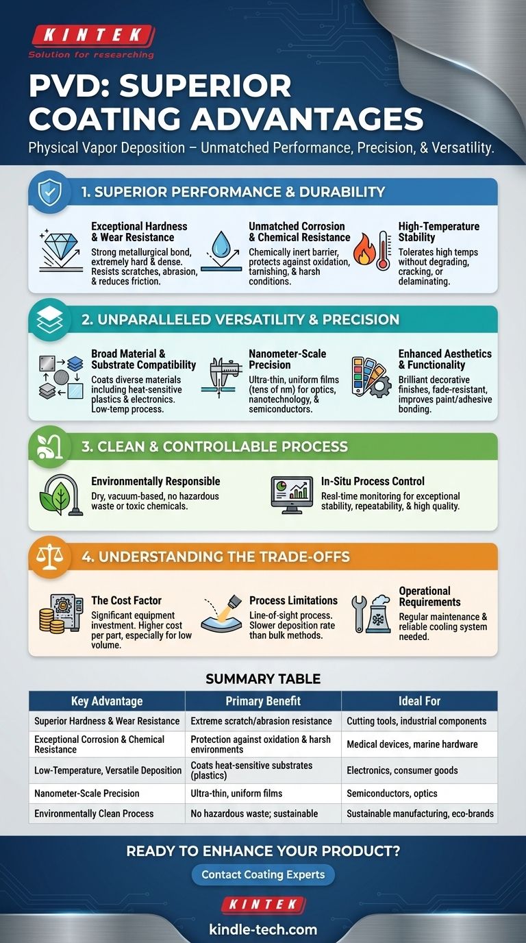 ¿Cuáles son las ventajas de la PVD? Descubra una durabilidad, precisión y revestimiento ecológico superiores Guía Visual