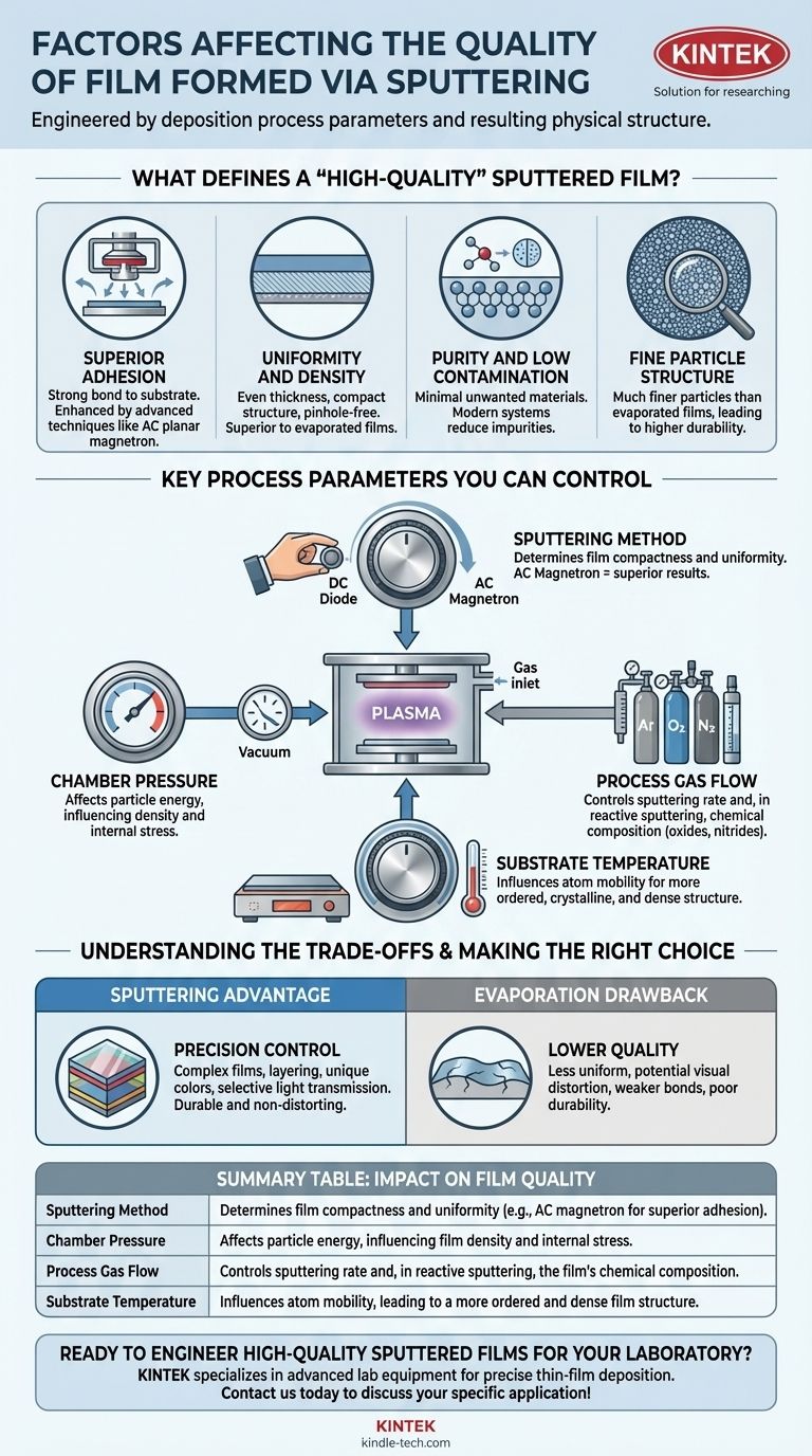 스퍼터링으로 형성된 박막의 품질에 영향을 미치는 요인은 무엇입니까? 우수한 박막 코팅 달성 시각적 가이드