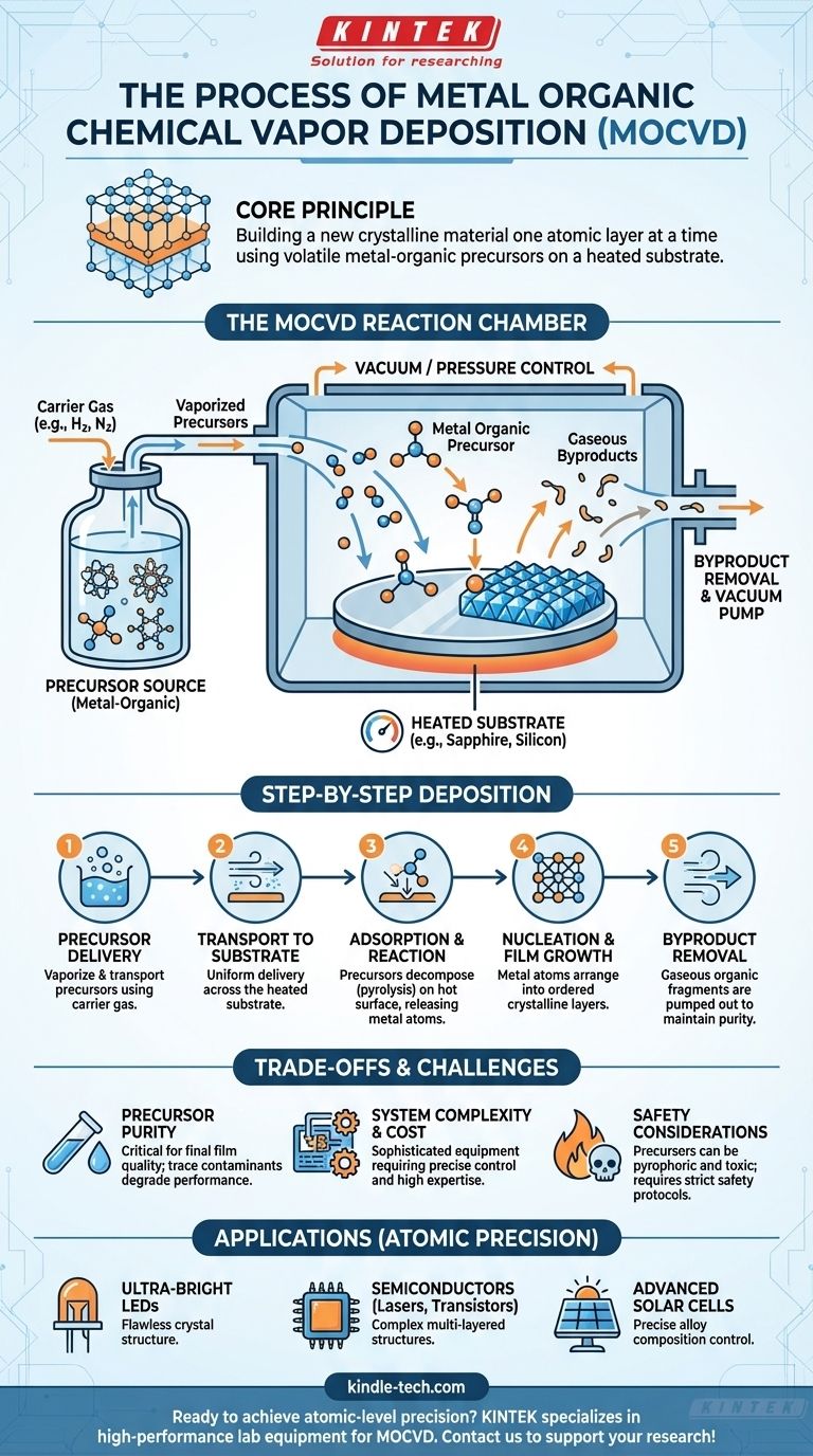 Was ist der Prozess der metallorganischen chemischen Gasphasenabscheidung? Ultrareine kristalline Schichten aufbauen Visuelle Anleitung