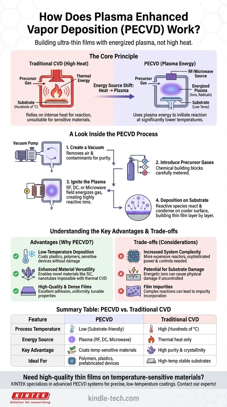 等离子体增强气相沉积如何工作？实现低温薄膜涂层 图解指南