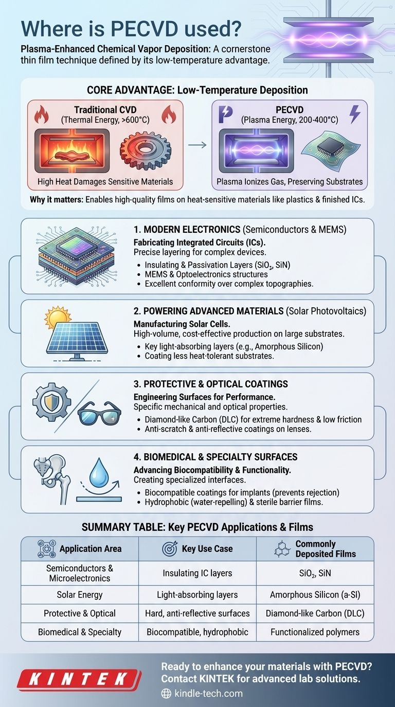 Where is PECVD used? Unlocking Low-Temperature Thin Film Deposition for Advanced Materials Visual Guide