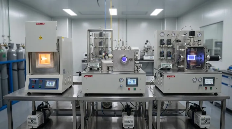 ما هي أجهزة الترسيب الكيميائي للبخار؟ دليل لأنظمة CVD و PECVD و ICPCVD