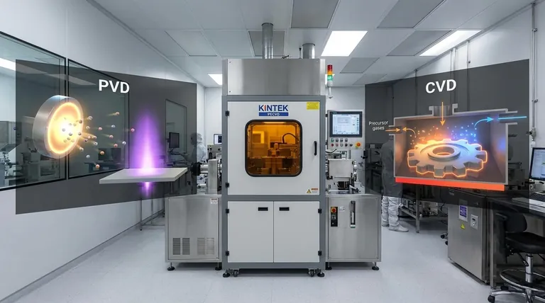 Qual é a diferença entre PVD e CVD? Escolhendo o Método de Revestimento Certo para o Seu Laboratório