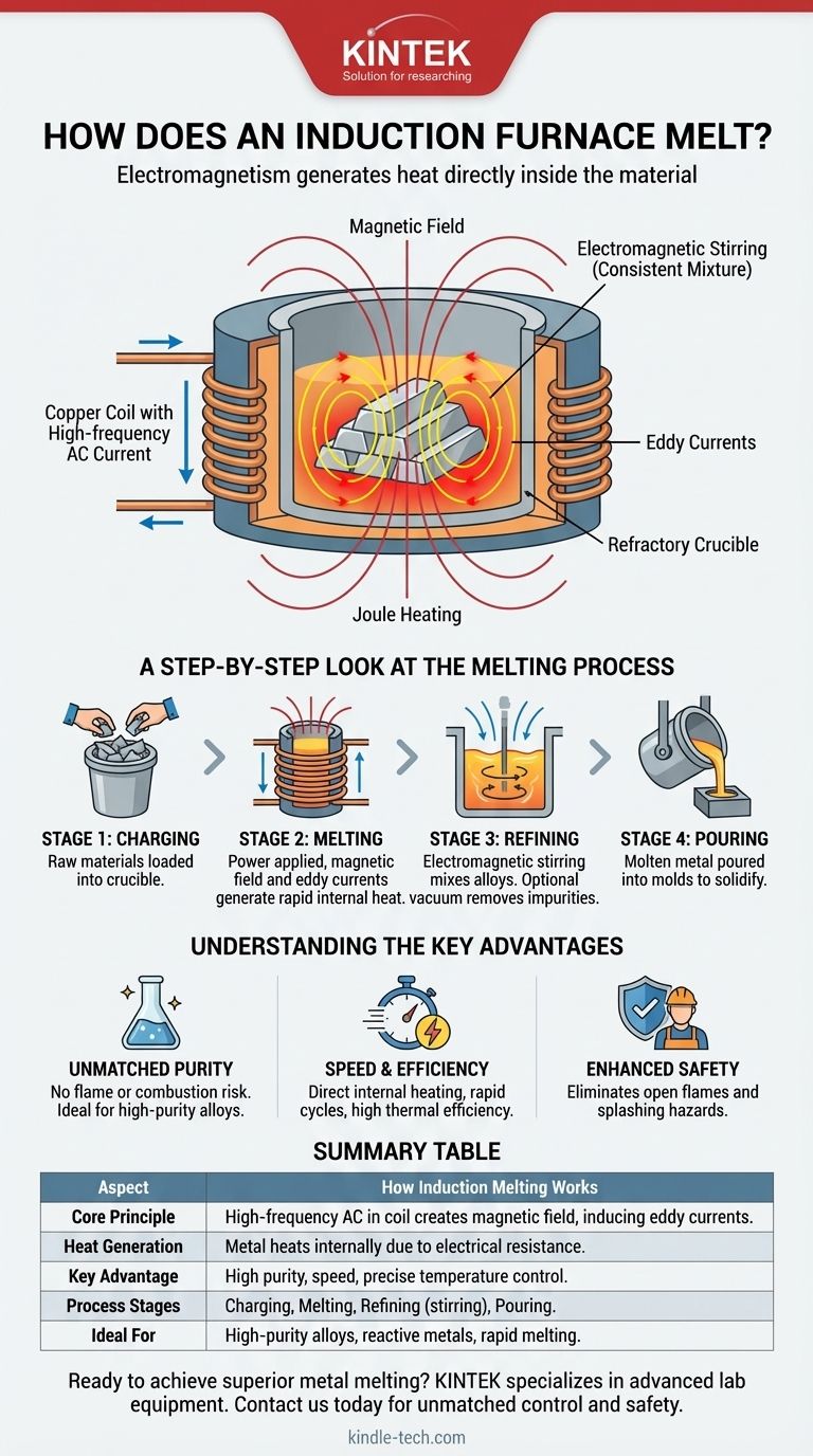 感应炉如何熔化？释放清洁、高效金属熔炼的力量 图解指南