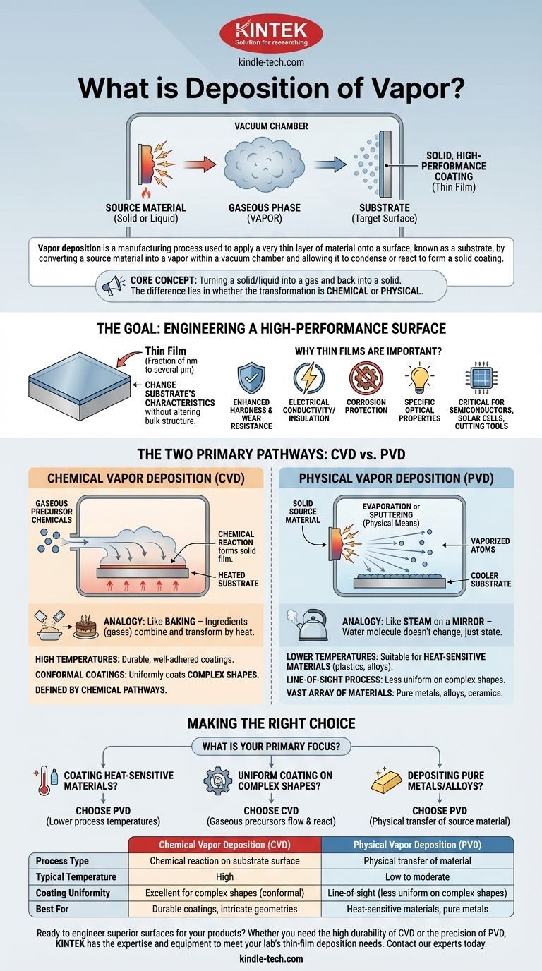 증착이란 무엇인가? 박막 코팅 기술 가이드 시각적 가이드
