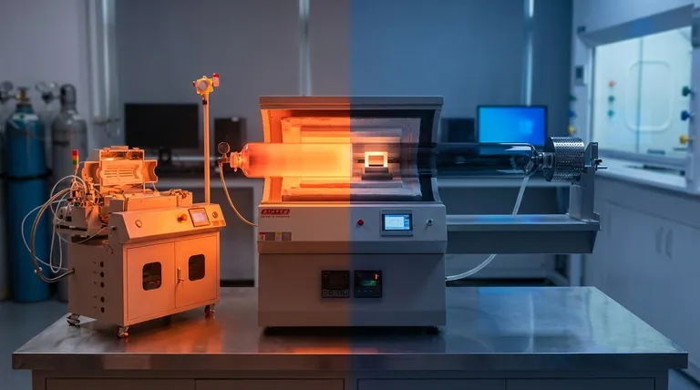 ما الفرق بين CVD بالجدار الساخن و CVD بالجدار البارد؟ اختر النظام الصحيح لعمليتك