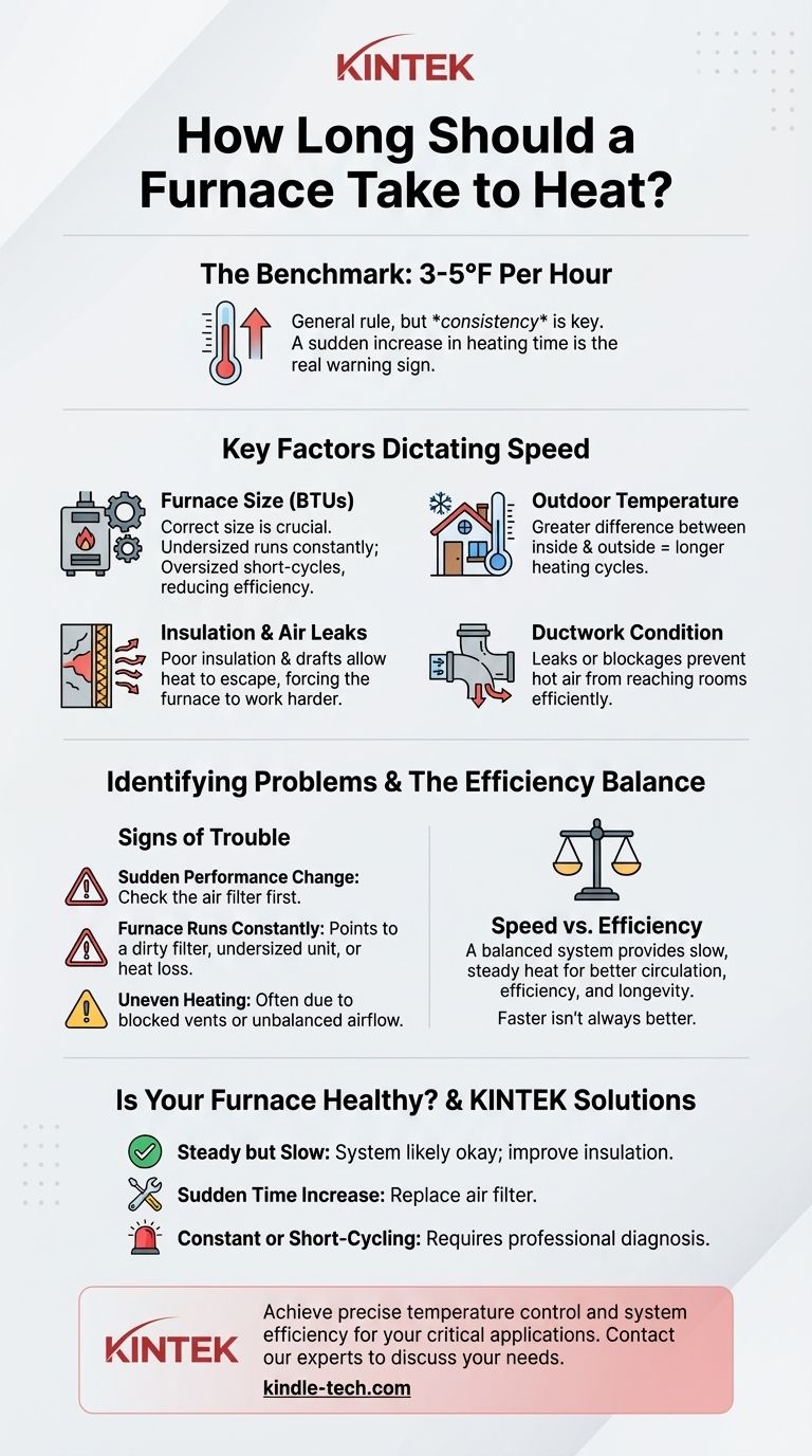 كم من الوقت يستغرق الفرن لرفع درجة الحرارة؟ العوامل الرئيسية لسرعة التدفئة المثلى دليل مرئي