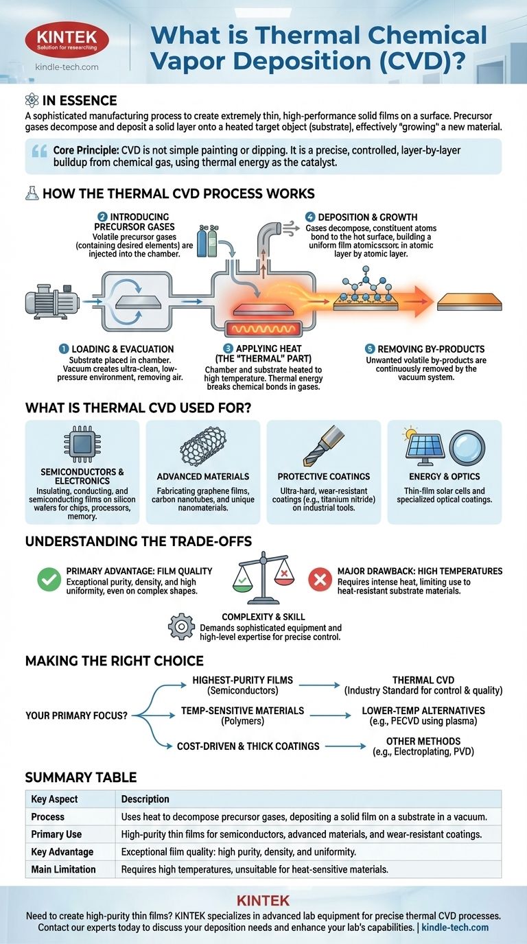 ما هي طريقة الترسيب الكيميائي للبخار الحراري؟ دليل للأغشية الرقيقة عالية الأداء دليل مرئي