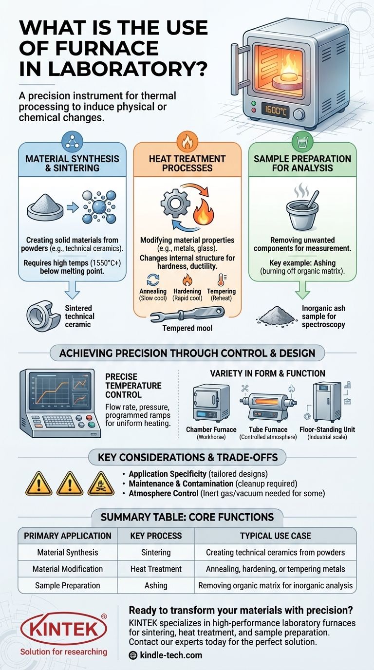 ¿Cuál es el uso de un horno en el laboratorio? Desbloquee la transformación de materiales para su investigación Guía Visual