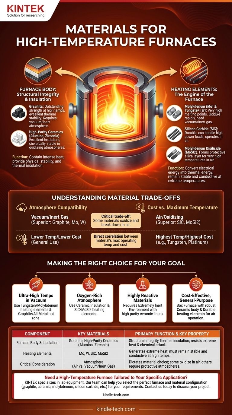 What materials are used in high temperature furnace? Uncover the Key Components for Extreme Heat Visual Guide