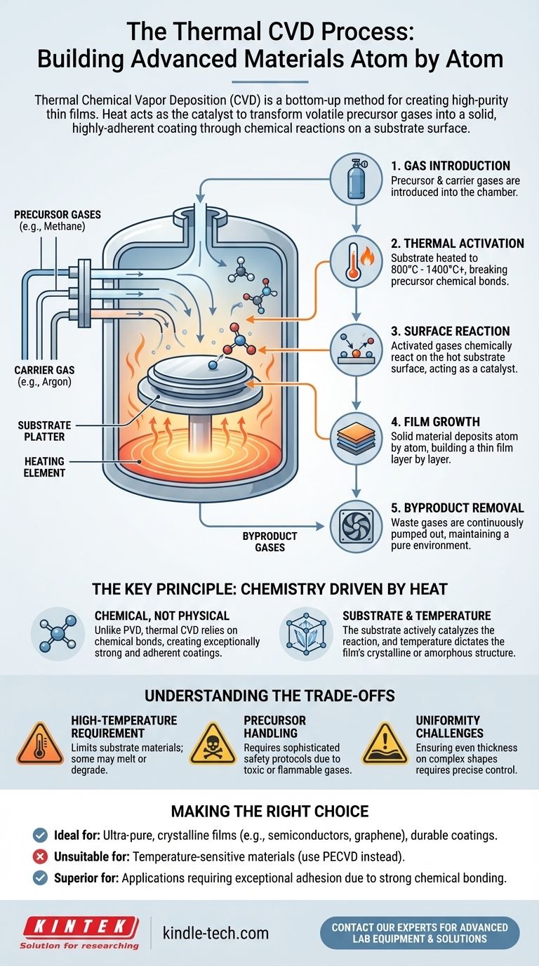 What is the process of thermal CVD? A Step-by-Step Guide to High-Purity Thin Film Deposition Visual Guide