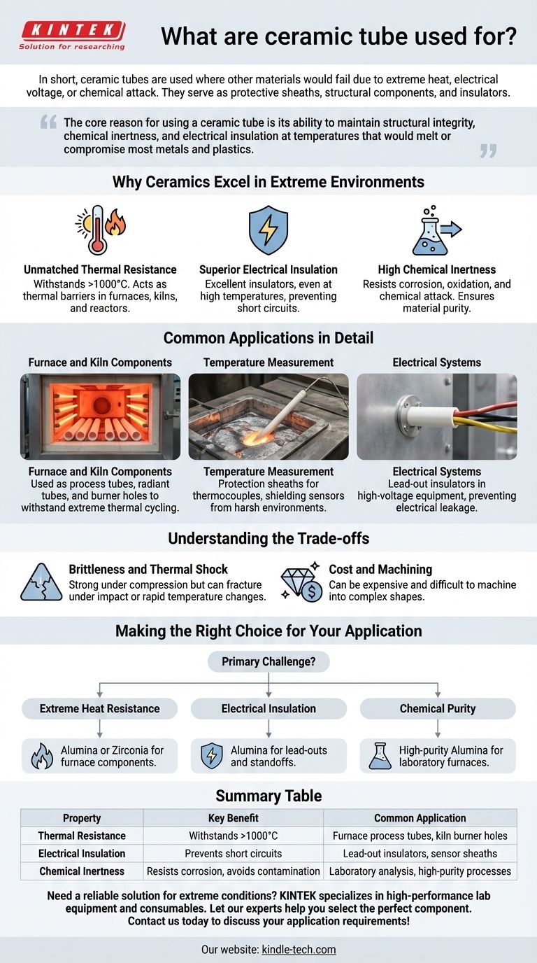 ¿Para qué se utilizan los tubos cerámicos? Componentes esenciales para el calor extremo y el aislamiento eléctrico Guía Visual