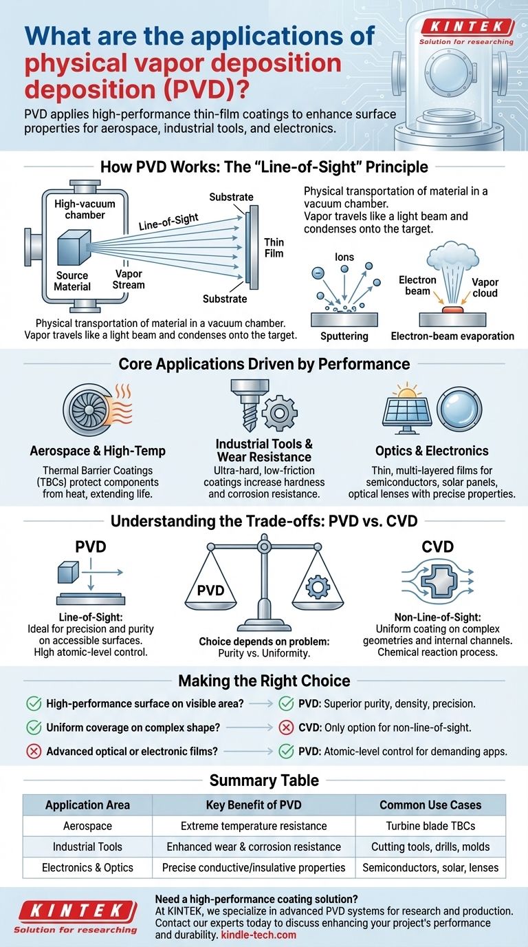 물리적 기상 증착(PVD)의 응용 분야는 무엇입니까? 고성능 박막으로 성능 향상 시각적 가이드