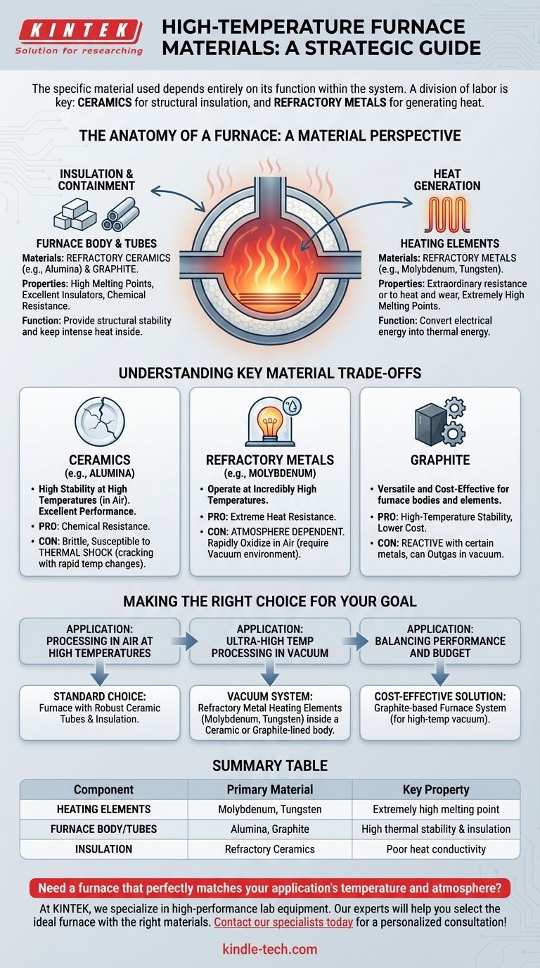 ما هي المواد المستخدمة في فرن درجة الحرارة العالية؟ دليل للمعادن والسراميك المقاوم للحرارة دليل مرئي