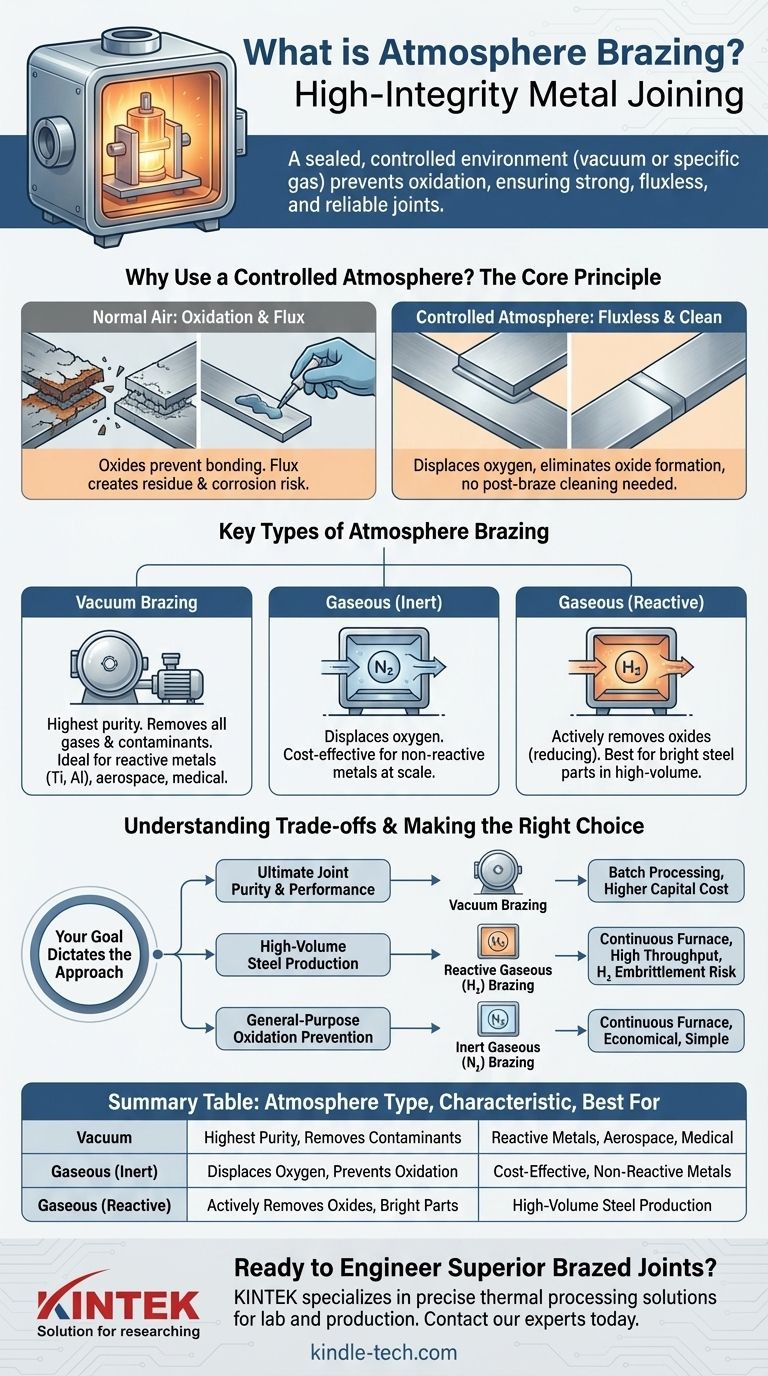 O que é brasagem em atmosfera controlada? Obtenha Juntas Metálicas Limpas e de Alta Resistência Sem Fluxo Guia Visual