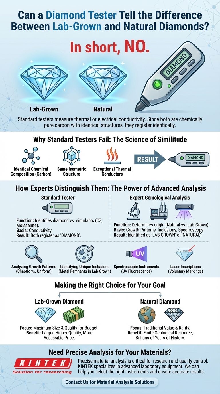 다이아몬드 테스터로 랩 그로운 다이아몬드와 천연 다이아몬드를 구별할 수 있을까요? 놀라운 진실 시각적 가이드