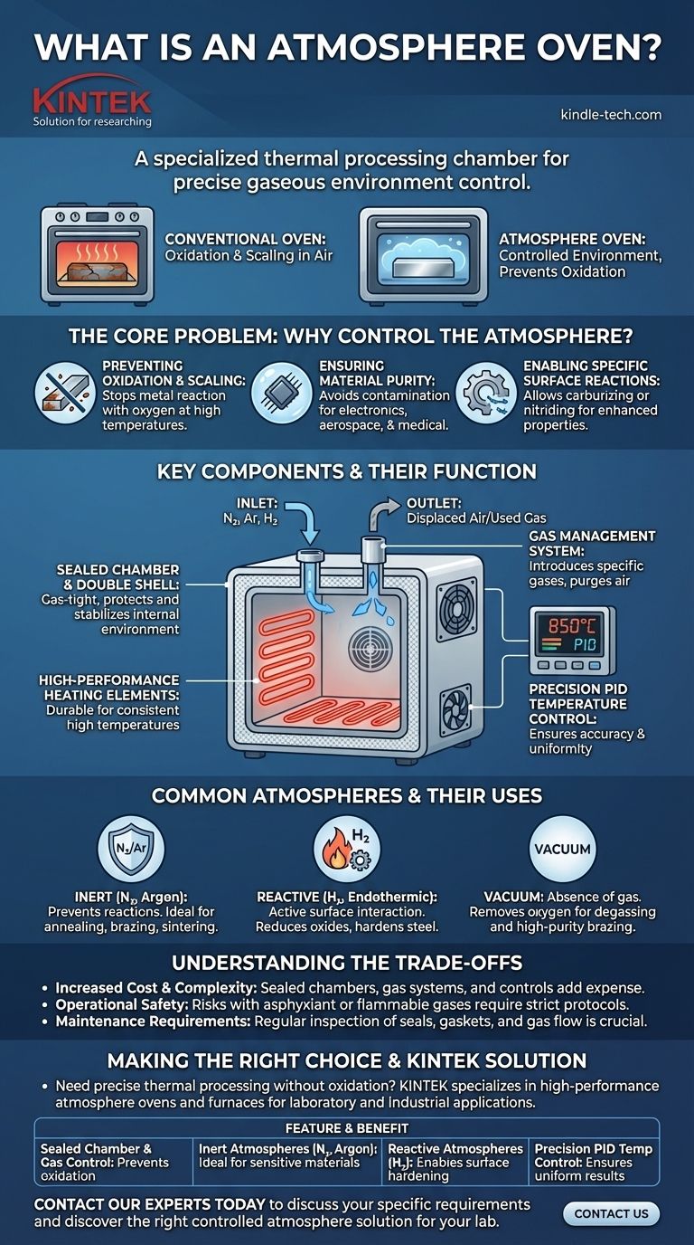 Qu'est-ce qu'un four à atmosphère contrôlée ? Obtenez un traitement thermique précis dans un environnement gazeux contrôlé Guide Visuel