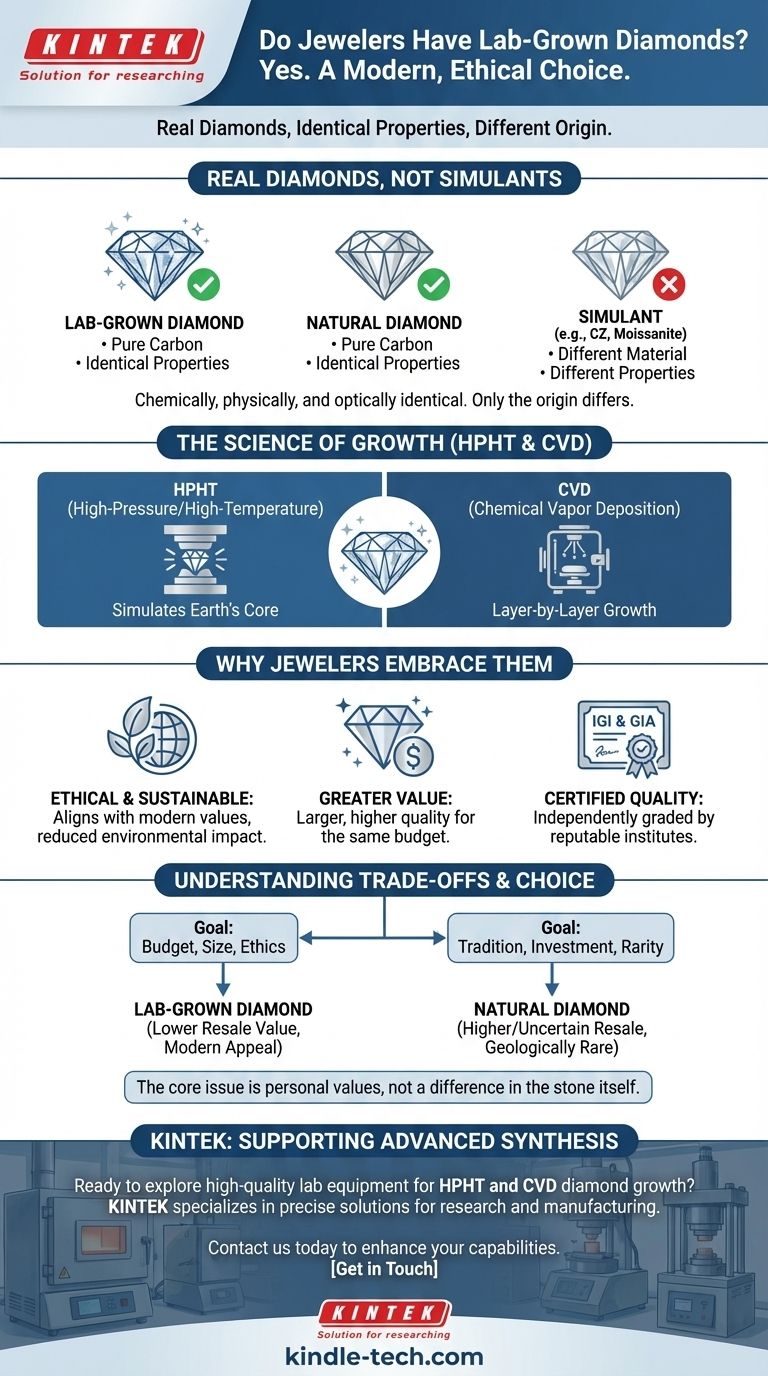 Do jewelers have lab-grown diamonds? Discover the Ethical & Affordable Diamond Alternative Visual Guide
