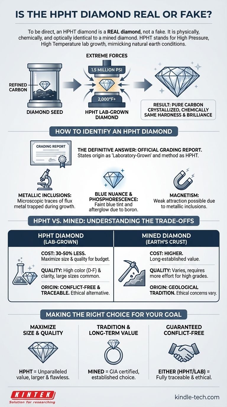 HPHT 다이아몬드는 진짜인가 가짜인가? 실험실에서 만든 다이아몬드에 대한 진실을 밝히다 시각적 가이드