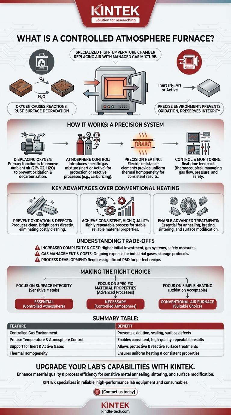 What is controlled atmosphere furnace? Precision Heating Without Oxidation for Superior Materials Visual Guide