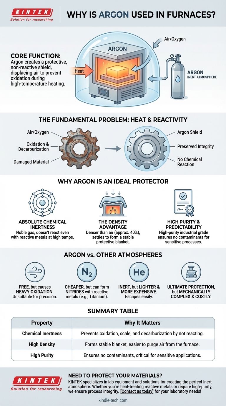 Perché l'argon viene utilizzato nei forni? Per proteggere i materiali dall'ossidazione ad alte temperature Guida Visiva