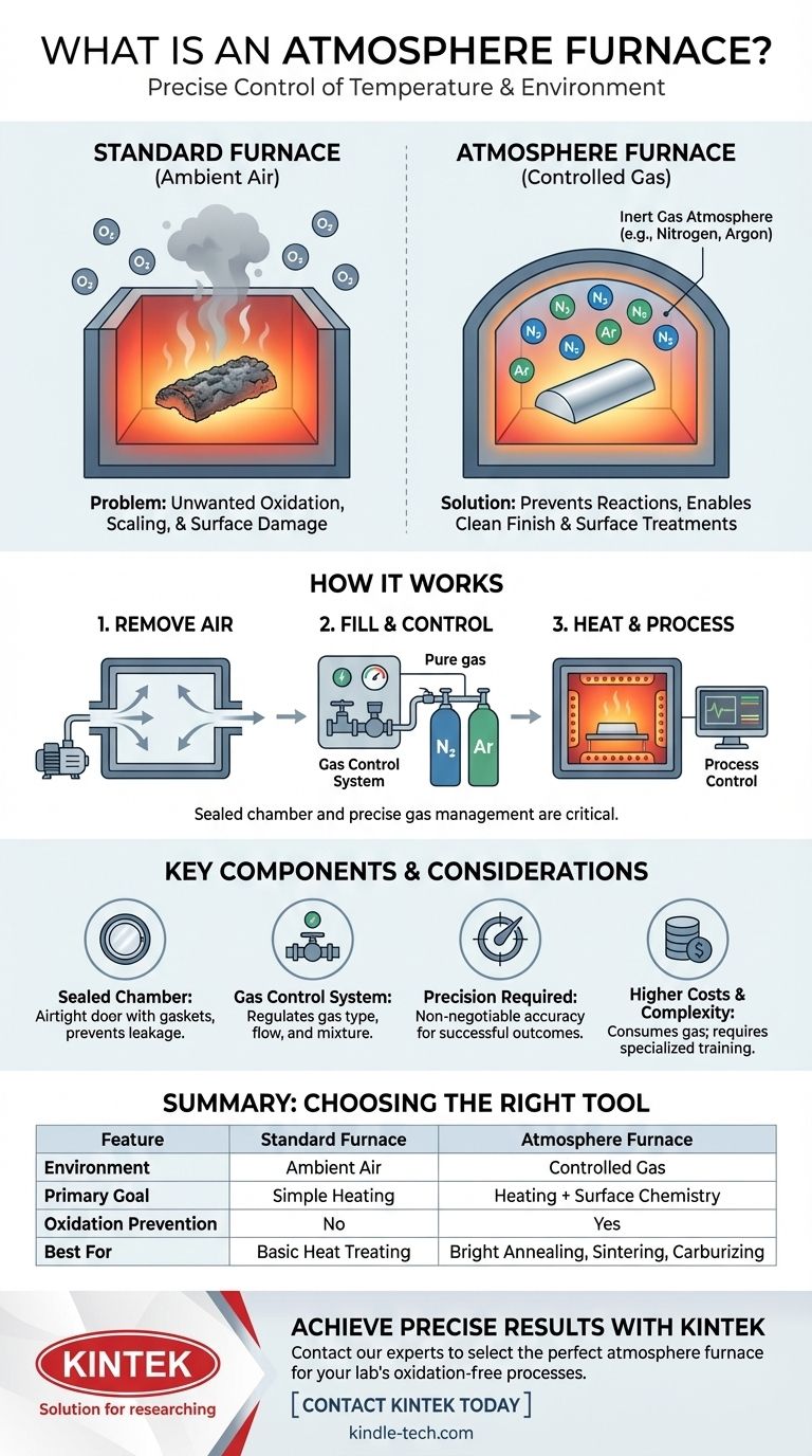 Cos'è un forno a atmosfera? Una guida al riscaldamento in ambiente controllato Guida Visiva