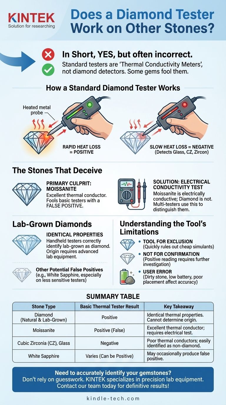 다이아몬드 테스터가 다른 보석에도 작동할까요? 오탐지(False Positives)와 모이사나이트에 대한 진실 시각적 가이드